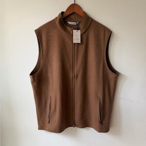 NWT Peter Millar 100% Wool Camel Color  Vest $495